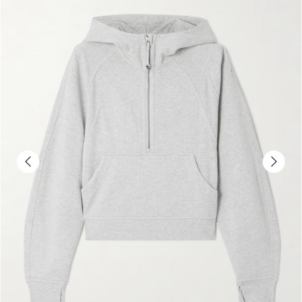 LULULEMON Scuba oversized cotton-blend jersey hoodie s/ XS